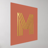 Monogram initiaal terracotta om het even welke kle folie afdrukken (Laagn)