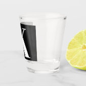 Monogram Initiaal Trouwfeest Bruidsfeest Cadeau Fa Shot Glas (Rechts)