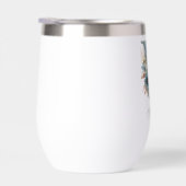 Monogram Initiaal U Blue Floral Waterverf Gift Haa (Rechts)