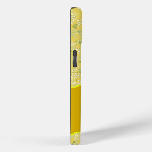 MONOGRAM INITIAAL U YELLOW LITTLE FLOWERS Case-Mate iPhone CASE (Achterkant / Rechts)