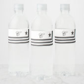Monogram Initiaal Water Flaceletiket Zeemievaarten Waterfles Etiket (Flessen)