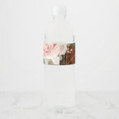 Monogram Initiaal Water Fles Etiket Geometrische R (Achterkant)