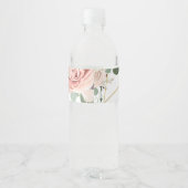 Monogram Initiaal Water Fles Etiket Geometrische R (Achterkant)