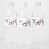 Monogram Initiaal Waterfles Etiket zombie bloed d (Flessen)