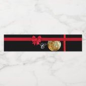 Monogram Initiaal Waterflesetiket Mariene Jurk Waterfles Etiket (Enkel label)