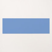 Monogram initiaal waterverf bloem blauw yogamat (Achterkant (horizontaal))