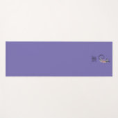 Monogram initiaal waterverf bloem lavendel yogamat (Voorkant (horizontaal))