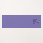 Monogram initiaal waterverf bloem lavendel yogamat (Voorkant (horizontaal))