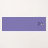 Monogram initiaal waterverf bloem lavendel yogamat (Voorkant (horizontaal))