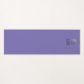 Monogram initiaal waterverf bloem lavendel yogamat (Voorkant (horizontaal))
