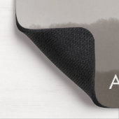 Monogram Initiaal Waterverf Davy Gray Ombre Muismat (Hoek)