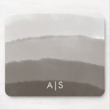 Monogram Initiaal Waterverf Davy Gray Ombre