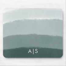 Monogram Initiaal Waterverf Limed Spruce Ombre