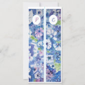 Monogram Initiaal Whimsical Flowers Twee Bladwijze (Voorkant)