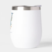 Monogram Initiaal Y Blauwe Bloemrijke Waterverf Ca (Links)