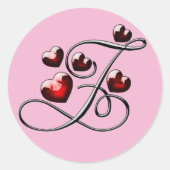 monogram initiaal Z stickers (Voorkant)