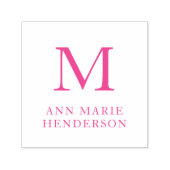 Monogram Initiaal Zelfinktende Stempel (Design)