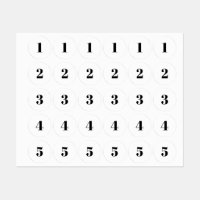 Monogram initiaal/zwart-wit getal aanpassen