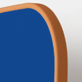 Monogram Initialen Blue Tan Trendy Mannen Women's Pickleball Paddle (Links Detail)