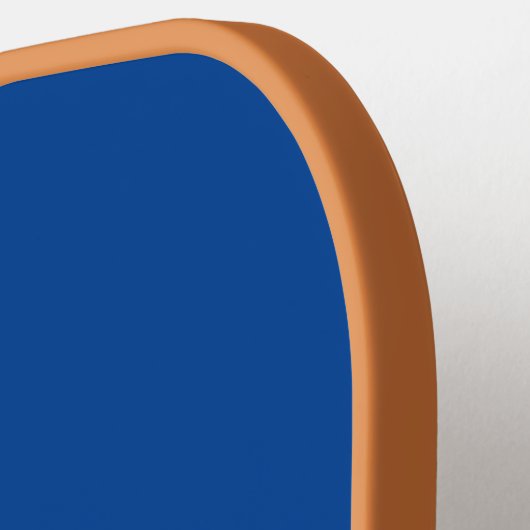 Monogram Initialen Blue Tan Trendy Mannen Women's Pickleball Paddle (Links Detail)