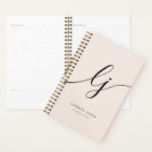 Monogram Initialen Business Planner Script Naam (Display)