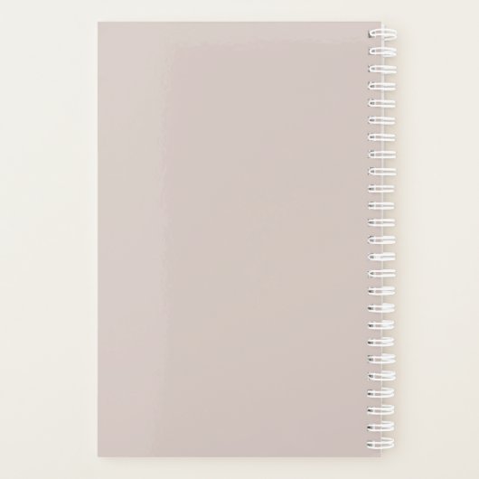 Monogram Initialen Business Planner Script Roze (Achterkant)