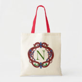 Monogram Initialen Celtic Design Persoonlijk Tas (Voorkant)