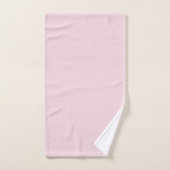 Monogram Initialen Elegant Modern Blush Pink Gold Bad Handdoek (Handdoek)