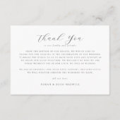 Monogram Initialen Elegante Ampersand Foto Bruilof Bedankkaart (Achterkant)