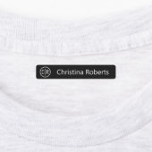 Monogram initialen en textiel labels (Aangebracht)