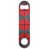 Monogram Initialen Groomsman Bestman Urban Grey Re Speed Flessenopener (Voorkant)