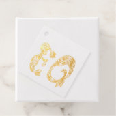 Monogram Initialen in Cat Engels Taal Bedankjes Labels (Met doos)