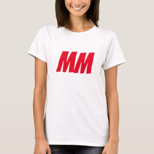 Monogram Initialen met eigen naam Modern Plain Min T-shirt