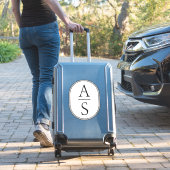 Monogram Initialen Modern Eenvoudige Bagage Sticker (Koffer Insitu)