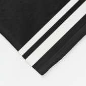 Monogram Initialen Modern Minimaal Lijst Zwart Wit Fleece Deken (Hoek)