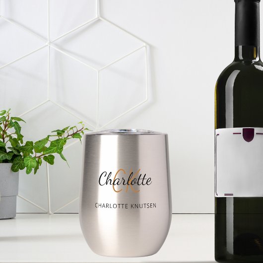 Monogram initialen naam script