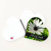 MONOGRAM INITIALEN NAAM WITTE KLEINE BLOEM FOTO NOTITIEBOEK (Binnen)