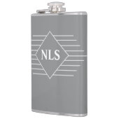 Monogram Initialen op een Hip Heupfles (Links)