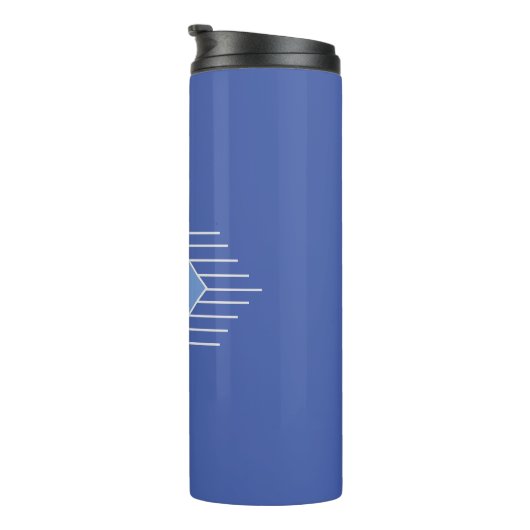 Monogram Initialen op een Thermosbeker (Geroteerd rechts)