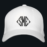 Monogram Initialen op maat gepersonaliseerd Geborduurde Pet<br><div class="desc">Monogram Monogrammed Initialen Custom Gepersonaliseerde Geborduurde Honkbal Pet beschikt over de eenvoudige moderne geborduurde monogram van uw initialen. Perfect als cadeau voor familie en vrienden voor verjaardag,  kerst,  Vaderdag,  Moederdag,  bruiloften en meer. Creëer door Evco Studio www.zazzle.com/store/evcostudio</div>