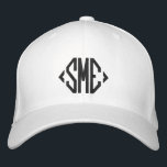 Monogram Initialen op maat gepersonaliseerd Geborduurde Pet<br><div class="desc">Monogram Monogrammed Initialen Custom Gepersonaliseerde Geborduurde Honkbal Pet beschikt over de eenvoudige moderne geborduurde monogram van uw initialen. Perfect als cadeau voor familie en vrienden voor verjaardag,  kerst,  Vaderdag,  Moederdag,  bruiloften en meer. Creëer door Evco Studio www.zazzle.com/store/evcostudio</div>