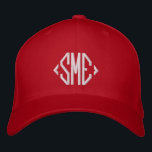Monogram Initialen op maat gepersonaliseerd Geborduurde Pet<br><div class="desc">Monogram Monogrammed Initialen Custom Gepersonaliseerde Geborduurde Honkbal Pet beschikt over de eenvoudige moderne geborduurde monogram van uw initialen. Perfect als cadeau voor familie en vrienden voor verjaardag,  kerst,  Vaderdag,  Moederdag,  bruiloften en meer. Creëer door Evco Studio www.zazzle.com/store/evcostudio</div>