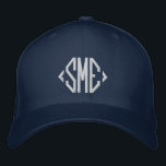 Monogram Initialen op maat gepersonaliseerd Geborduurde Pet<br><div class="desc">Monogram Monogrammed Initialen Custom Gepersonaliseerde Geborduurde Honkbal Pet beschikt over de eenvoudige moderne geborduurde monogram van uw initialen. Perfect als cadeau voor familie en vrienden voor verjaardag,  kerst,  Vaderdag,  Moederdag,  bruiloften en meer. Creëer door Evco Studio www.zazzle.com/store/evcostudio</div>