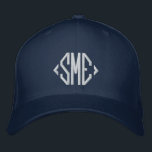 Monogram Initialen op maat gepersonaliseerd Geborduurde Pet<br><div class="desc">Monogram Monogrammed Initialen Custom Gepersonaliseerde Geborduurde Honkbal Pet beschikt over de eenvoudige moderne geborduurde monogram van uw initialen. Perfect als cadeau voor familie en vrienden voor verjaardag,  kerst,  Vaderdag,  Moederdag,  bruiloften en meer. Creëer door Evco Studio www.zazzle.com/store/evcostudio</div>