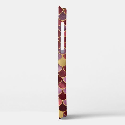 Monogram Initialen Paarse gouden zeemeerminnen Case-Mate iPhone Case (Achterkant / Links)