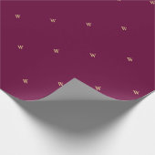 Monogram Initialen Patroon Gift Wrap Wrapping Papi Cadeaupapier (Hoek)