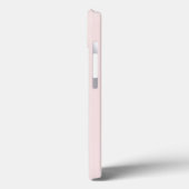 Monogram Initialen Roze Grijs Zilveren Bloei Case-Mate iPhone Case (Achterkant / Links)