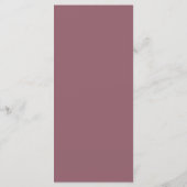 Monogram Initialen Roze & Witte Hydrangea Bloemen Menu (Achterkant)
