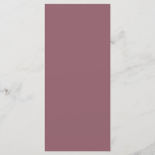 Monogram Initialen Roze & Witte Hydrangea Bloemen Menu (Achterkant)