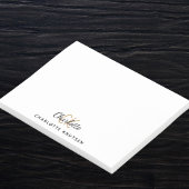 Monogram initialen script wit zwart post-it® notes